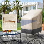 Extra Heavy Duty Stackable Patio Chair Covers Waterproof 2 Pack, Patio - Image 6