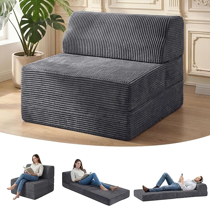 Kasunpul Folding Sofa Bed with Pillow, Memory Foam Fold Out Chair Bed, by KASUNPULGIVEYOUANEWLIFE