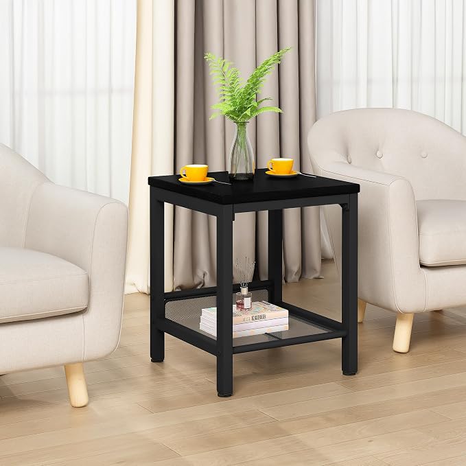 AWQM Coffee Table Set of 3, Industrial Coffee Table - Image 7