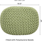 REDEARTH · Round Pouf Foot Stool Ottoman - Image 3