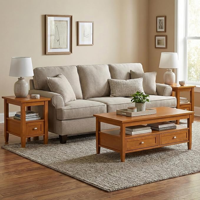 SIMPLIHOME Warm Shaker End Table - Image 4