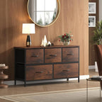 OLIXIS 5 Drawer Dresser for Bedroom, Closet Chest Organizer Furniture, TV Stand - Image 2