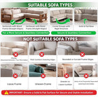 LazyMe Universal Sectional Sofa Interlocking, Sectional Couch Connectors - Image 6