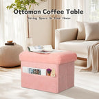 Storage Ottoman, Folding Ottoman Foot Rest Stool - Image 3