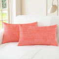 CaliTime Decorative Couch Throw Pillow Covers 26 X 16 Inches Living Coral | by CaliTime