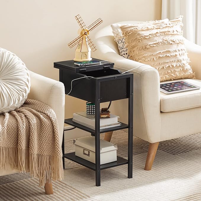 HOOBRO Side Table, Flip End Table - Image 5