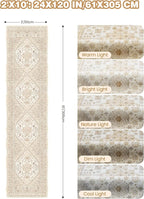Runner Rug 2x10, Washable Rugs for Entryway Rug, Cream/Beige | Non Slip Kitchen - Image 2