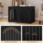 Hzuaneri 39.4" Wooden Dog Crate Furniture, Indoor Dog Kennel Dogs Cage - Image 4