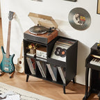 LELELINKY Large Record Player Stand, Turntable Stand - Image 6