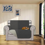 Easy-Going Reversible Couch Cover, Chair 30 in, Dark Gray/Beige | Machine - Image 2