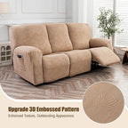 Gennia Recliner Sofa Covers 5 Pieces, Waterproof Sectional Couch Cover Stretch - Image 2