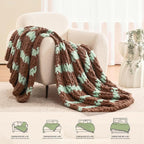 L'AGRATY Chunky Knit Throw Blanket - Image 6