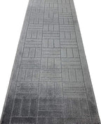 23 Ft Charcoal Extra Long Hallway Runner Rug, Non Slip Washable | Indoor Soft - Image 3