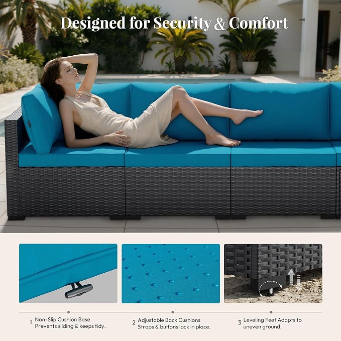 WWR Patio Furniture Set 7 Piece - Image 3