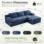 96" Sectional Couches for Living Room Cloud Couch Sofa - Image 2
