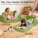 Foryoomi Extra Wide 2 in 1 Convertible Toddler Kids Couch - Image 6