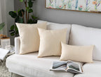 Stellhome Rectangle Burlap Throw Pillow Covers Solid Farmhouse Linen Pillowcase - Image 6
