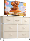 WLIVE 7 Drawer Dresser TV Stand, Entertainment Center, Media Console Table by WLIVE