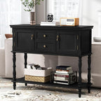 ARTPOWER Console Table with 2 Drawers, Retro Entryway Table with 2 Door - Image 7