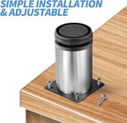 4 Inch Metal Furniture Legs Stainless Steel Adjustable Legs Silver Table Legs - Image 6