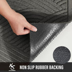 Sturdy Front Door Mat, Absorbent Muddy Dirt Resist Welcome Door Mats Outdoor - Image 3