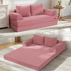 COMAX Futon Sofa Bed, Convertible Folding Sofa Bed, Boneless Couch Loveseat by COMAX