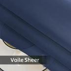 SpaceDresser Sheer Voile Window Treatment Rod Pocket Curtain Panels - Image 5