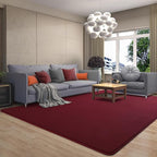 6x9 Area Rugs for Living Room Non Slip Dorm Bedroom Rug, Wine Red | Modern Area - Image 9