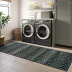 Lahome Moroccan 2x6 Black Runner Rug Non-Slip, Kitchen Rug Runner Washable - Image 6