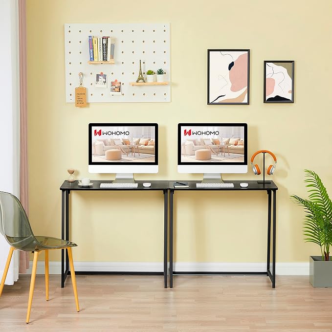 WOHOMO Folding Computer Desk, Small Writing Foldable Desk 31.5", Space-Saving - Image 10