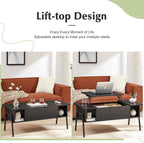 VECELO Wood Lift Top Coffee Table - Image 4