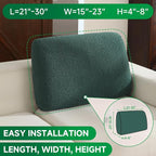 OHSIO Couch Cushion Covers for Sectional Sofa, Stretch Soft Sofa Slipcovers - Image 2