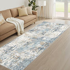 LOONGRUG Runner Rug 3x8 Washable Non-Slip Kitchen Neutral Modern Rug | Abstract - Image 8