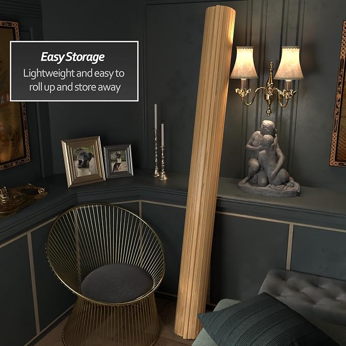 7 ft. Tall Reversible Bamboo Wave Screen - Image 5