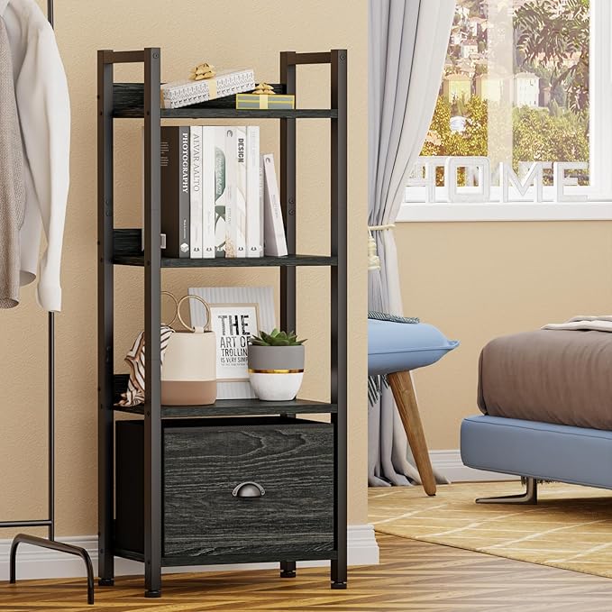 Furologee 4 Tier Bookshelf - Image 6