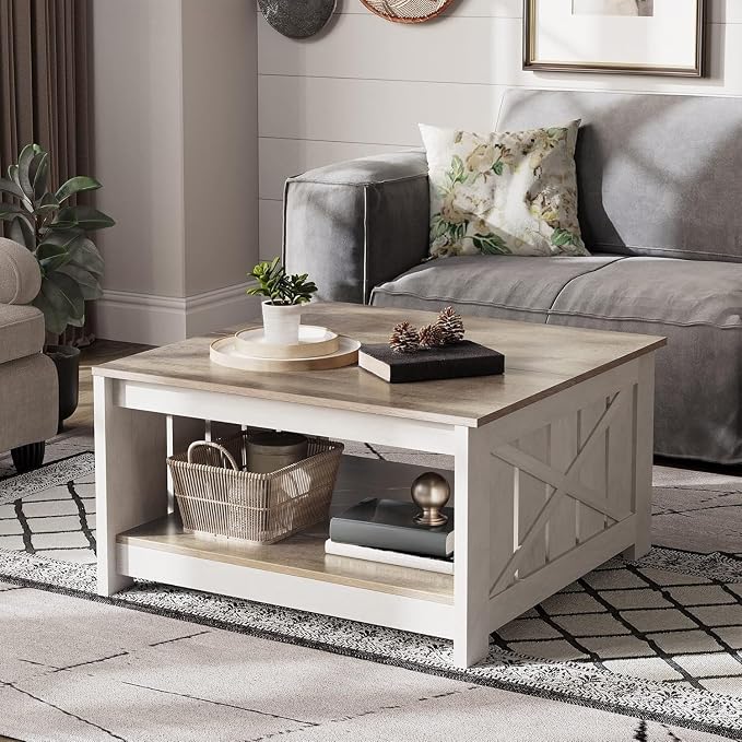 YITAHOME Coffee Table Farmhouse Coffee Table - Image 8