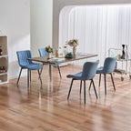 YOUNUOKE Mid-Century Modern Dining Chairs Set of 2, Armless Accent Chair - Image 7
