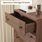 Garvee 5 Drawer Dresser for Bedroom, Wooden Mid Century Modern Chest of Drawers - Image 7