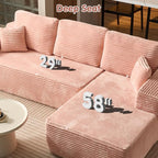 ovios 104" Cloud Boneless Couch - Image 3
