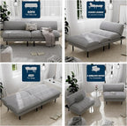 Ribilake 70" Futon Sofa Bed, 4 in 1 Multi-Function Couch Sleeper - Image 5