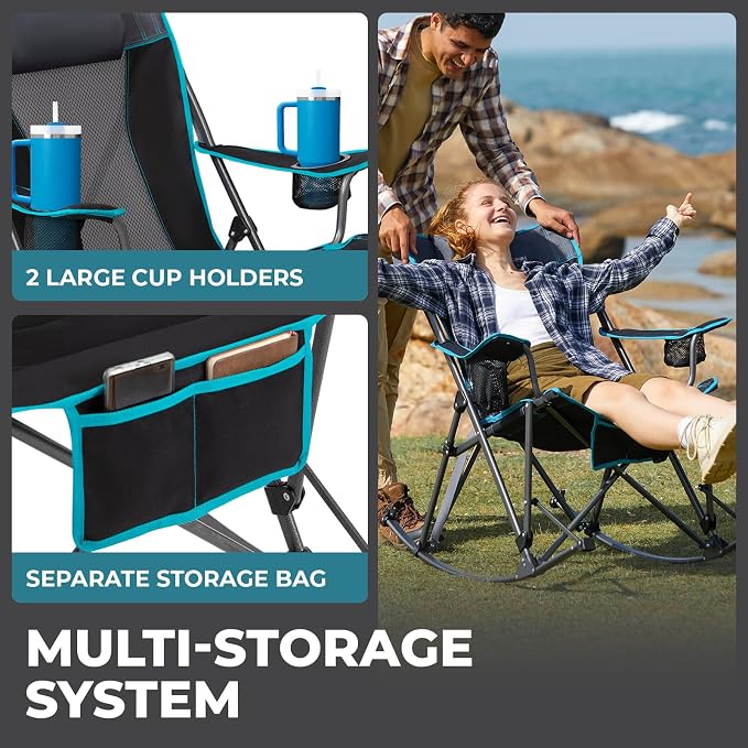 FUNDANGO Oversized Rocking Camping Chair - Image 5