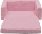 Delta Children Cozee Flip-Out Sherpa 2-in-1 Convertible Sofa to Lounger - Image 15