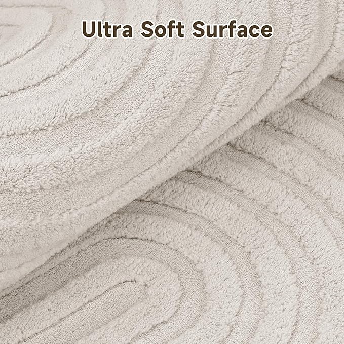 Pauwer 3x10 Area Rugs for Living Room, Modern Non Slip Washable Rug, Soft Fluffy - Image 3