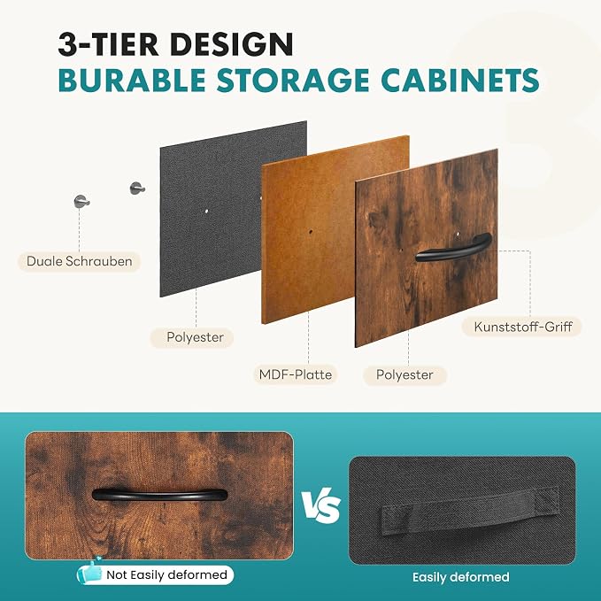 OLIXIS Dresser for Bedroom, 9 Storage Drawers, Wide Fabric Closet Chests - Image 4