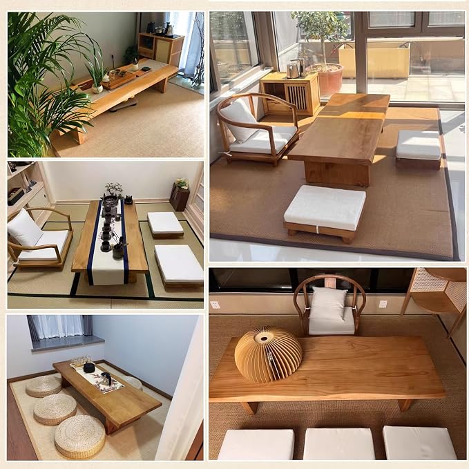 Solid Wood Low Coffee Tea Table - Image 6