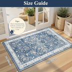 Yamaziot 2x3 Washable Entryway Rug Non Slip Indoor Door Mat, Stain Resistant - Image 2