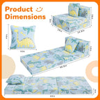 MeMoreCool Glow Dinosaur Tri-fold Sofa Bed - Image 5