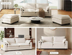 MapleGrace 80" Cloud Loveseat Sofa - Image 8