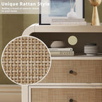 Oak&Sparrow Rattan Nightstand, 23.6'' Rattan End Table - Image 5