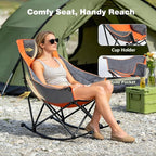 SUNNYFEEL Oversized Rocking Camping Chair, Fully Padded Patio Chair - Image 4
